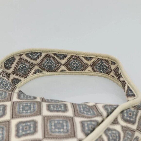 PRADA Shoulder Bag Nylon Beige Silver Auth BA4686 - Picture 9 of 16